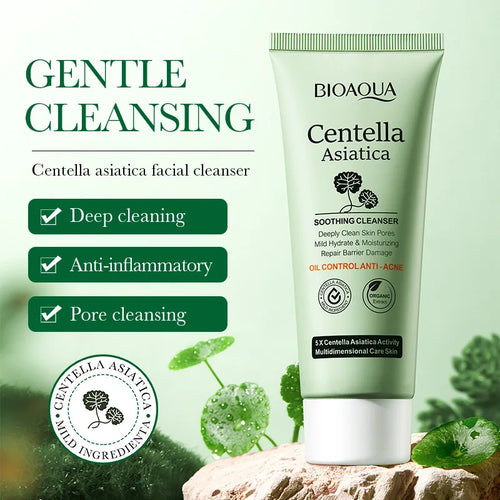 Glowraskin Centella Asiatica Soothing Cleanser — Deep Clean + Barrier Repair | 100g
