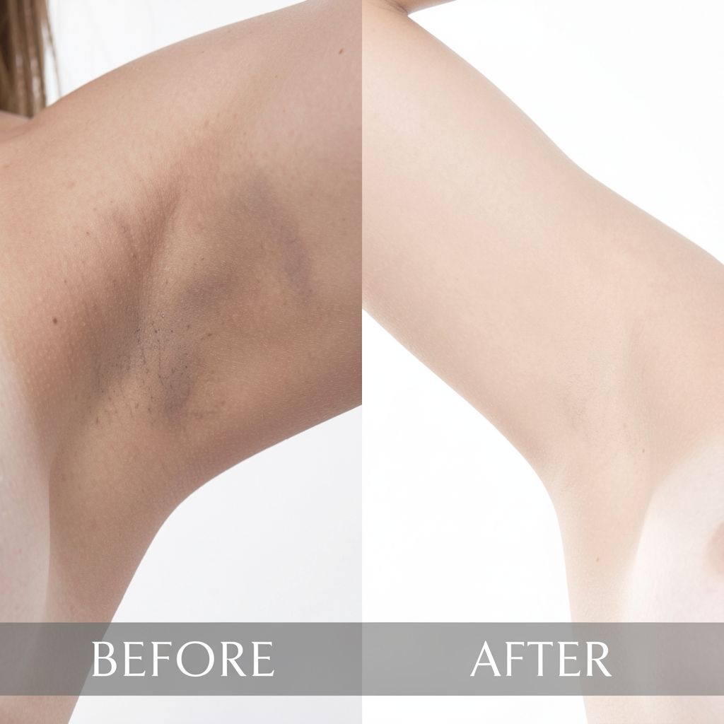 Dark spots and dead skin removal before after using Glowraskin peel serum elbows
