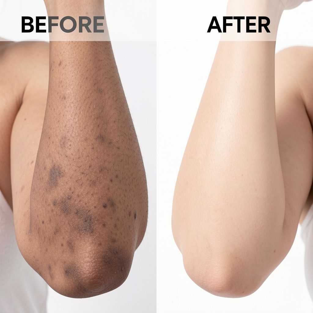 Woman applying Glowraskin red peeling serum on face glowing skin routine